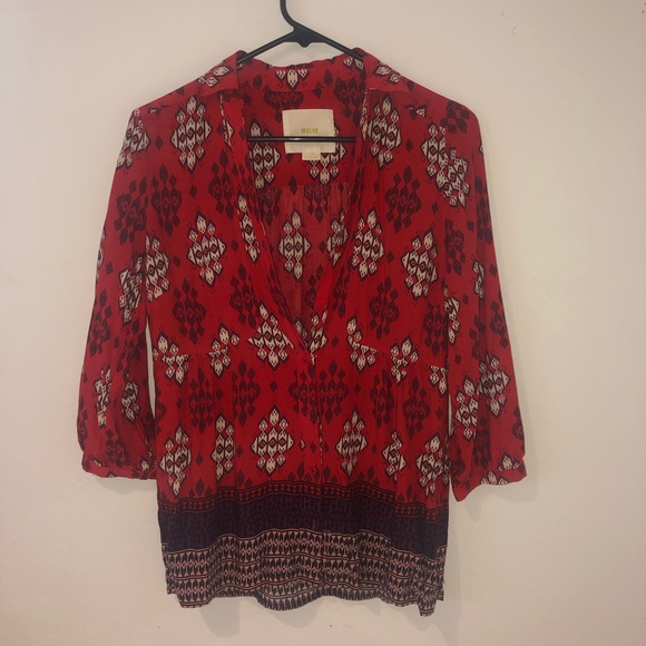 MAEVE Anthropologie Woodland Walk Aztec Size 4 - Picture 3 of 7